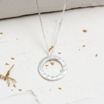 Classic Silver Tiny Circle Necklace