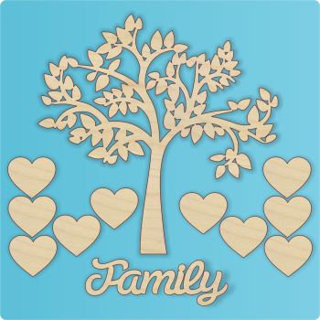 Trees - Laser Cut Wooden Shapes and Craft Shapes - Spencer-Brookes Designs