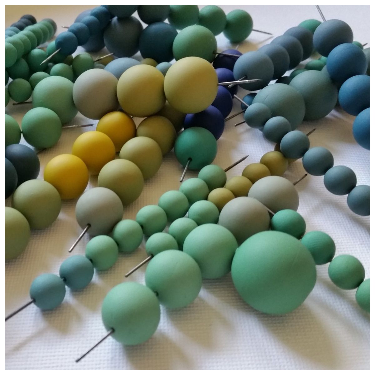 Handmade polymer clay beads by Colour Designs