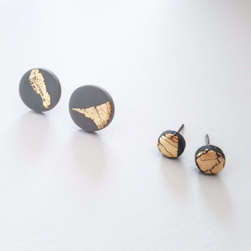 Small Metallic Stud Earrings
