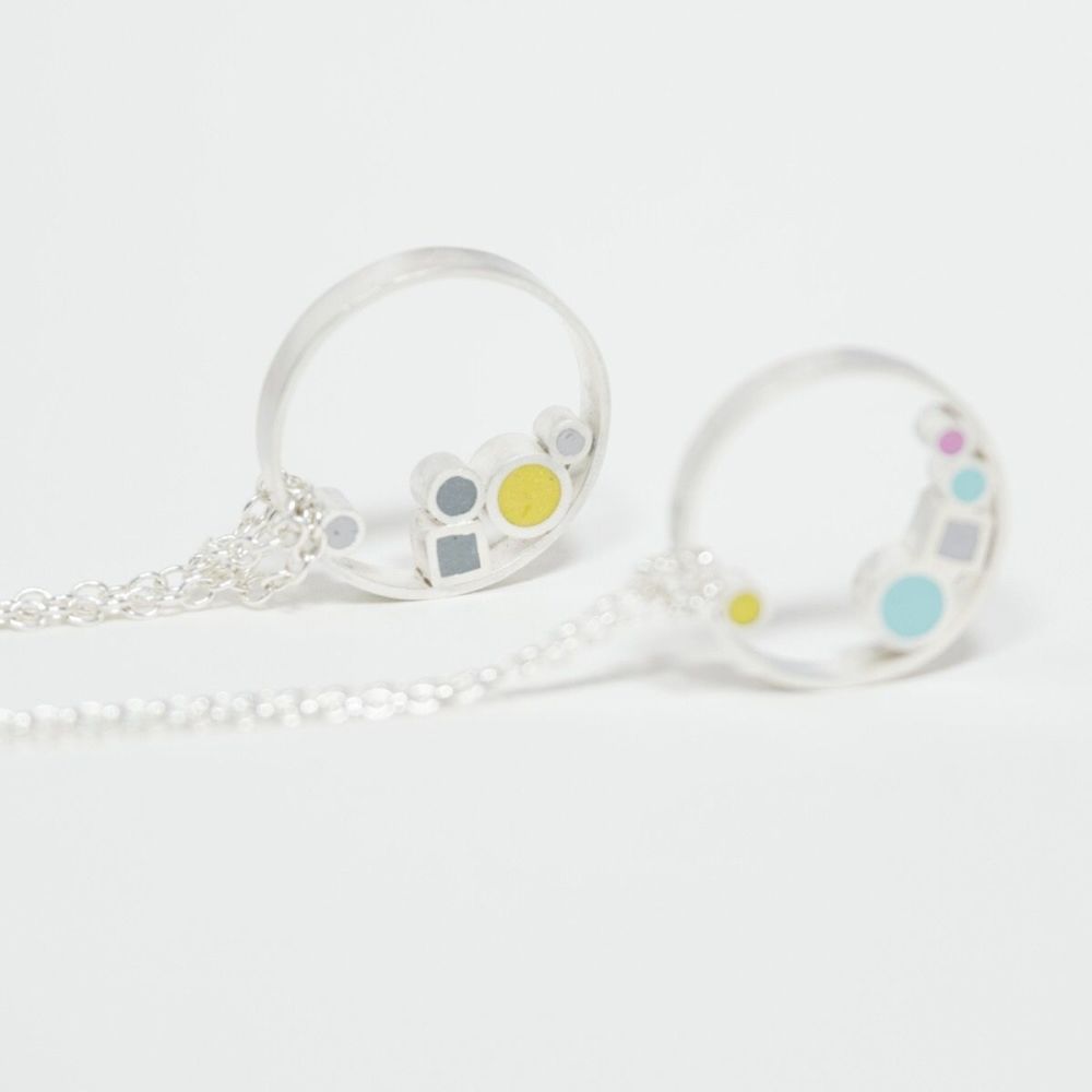 Multi Dot Pendant in choice of colours