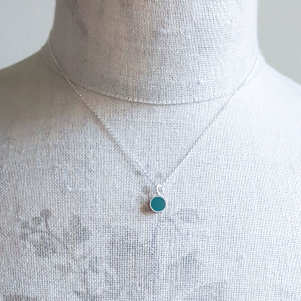 Colour Dot Pendant Forest Green (Small) LIMITED EDITION