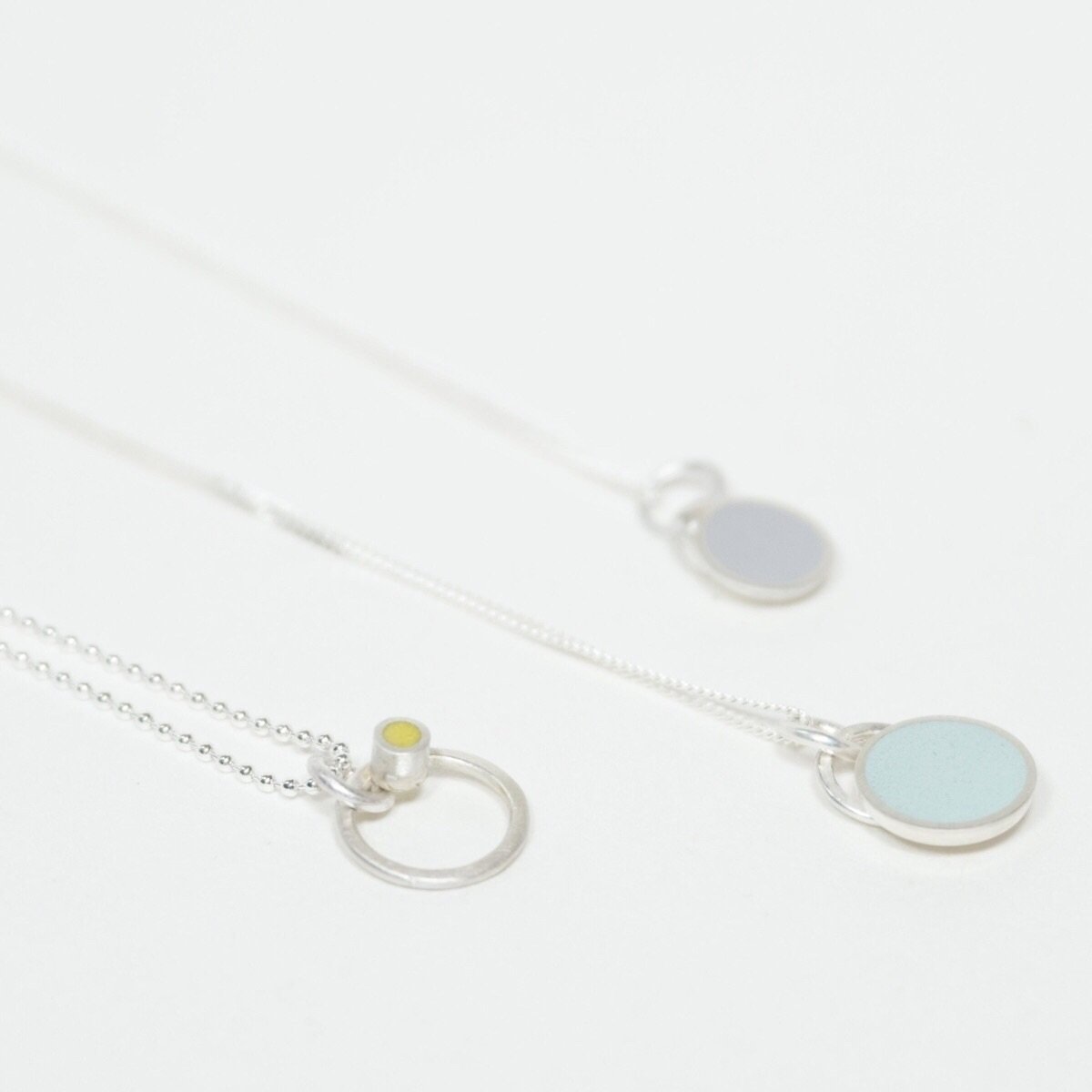 Small Colour Dot Pendant necklaces by Colour Designs Jewellery