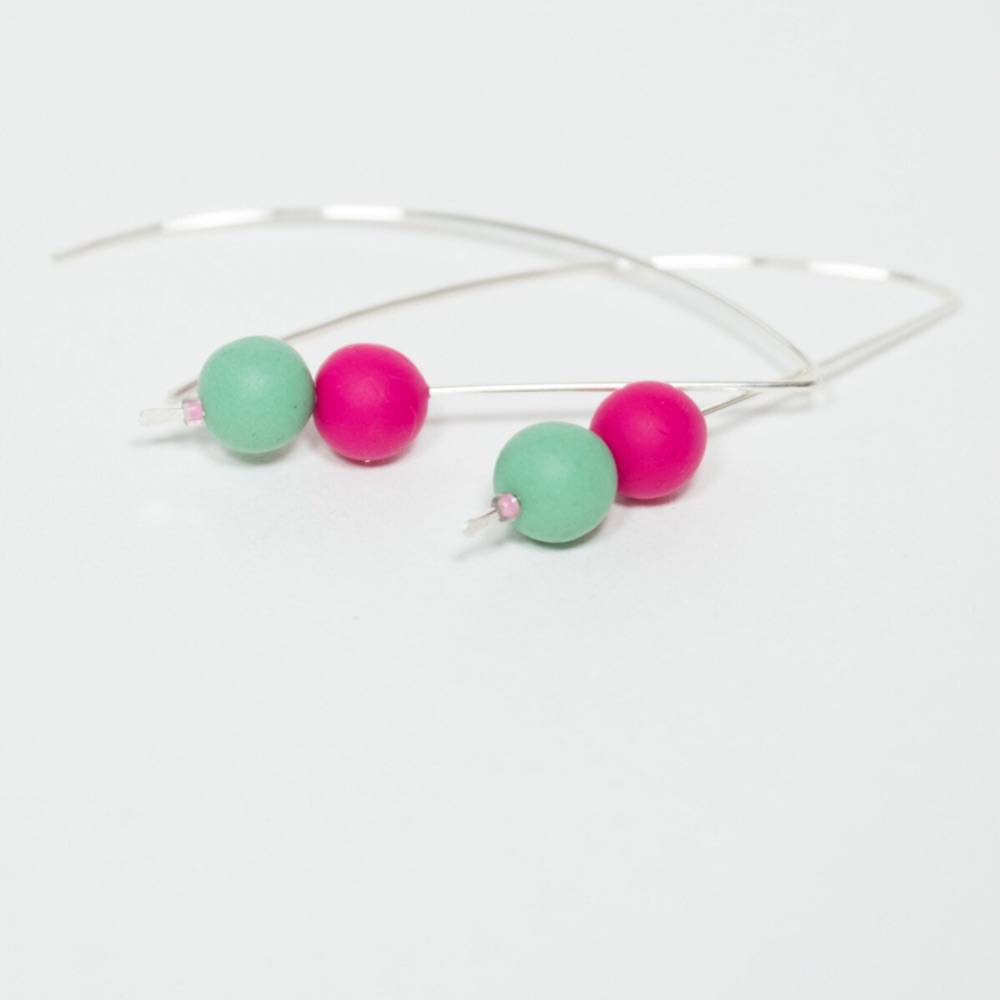 Colourful Long Beaded Earrings