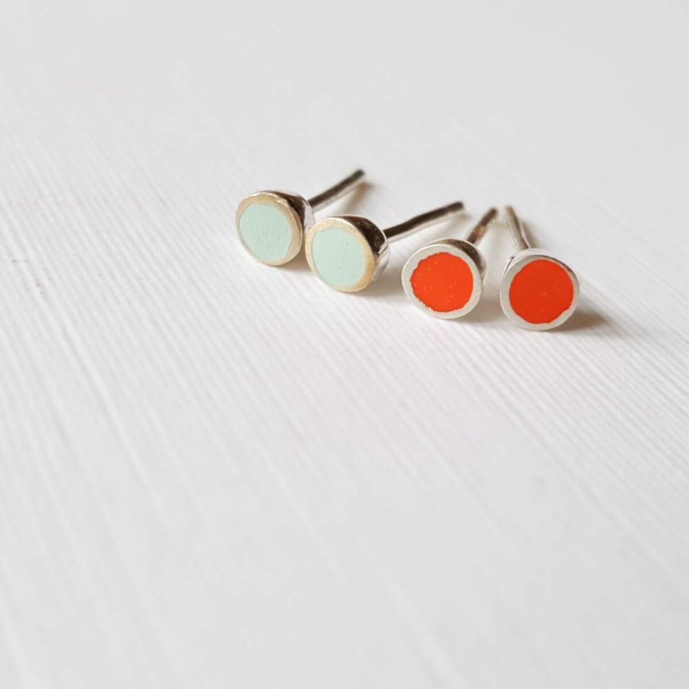 Tiny Chunky Colour Dot Studs