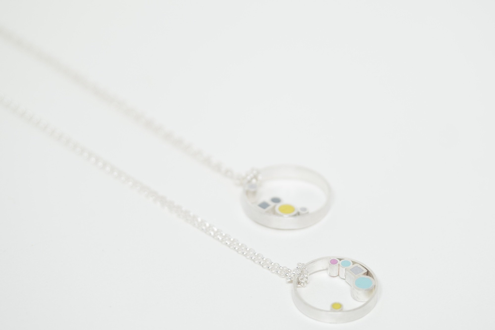 Inside Dot Sterling silver Pendant Necklaces by Colour Designs Jewellery