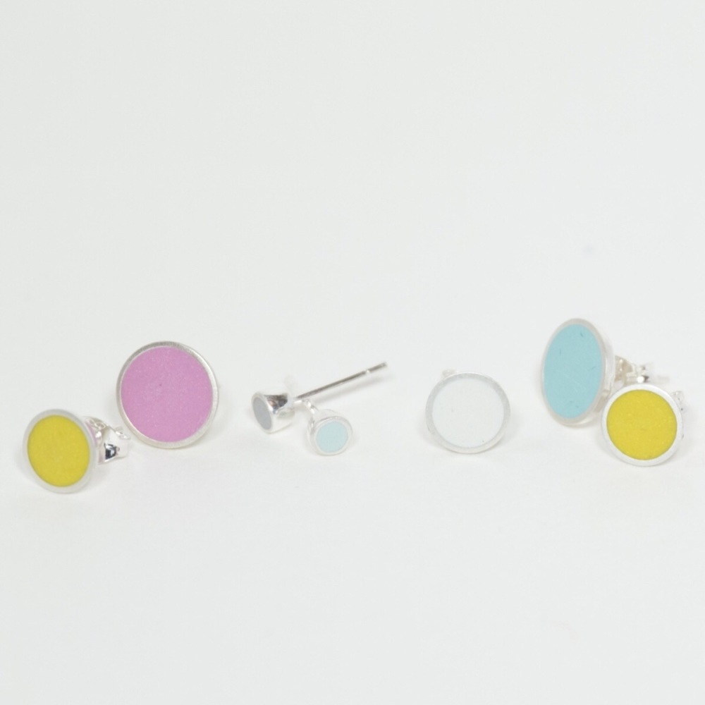 Tiny Chunky Colour Dot Studs