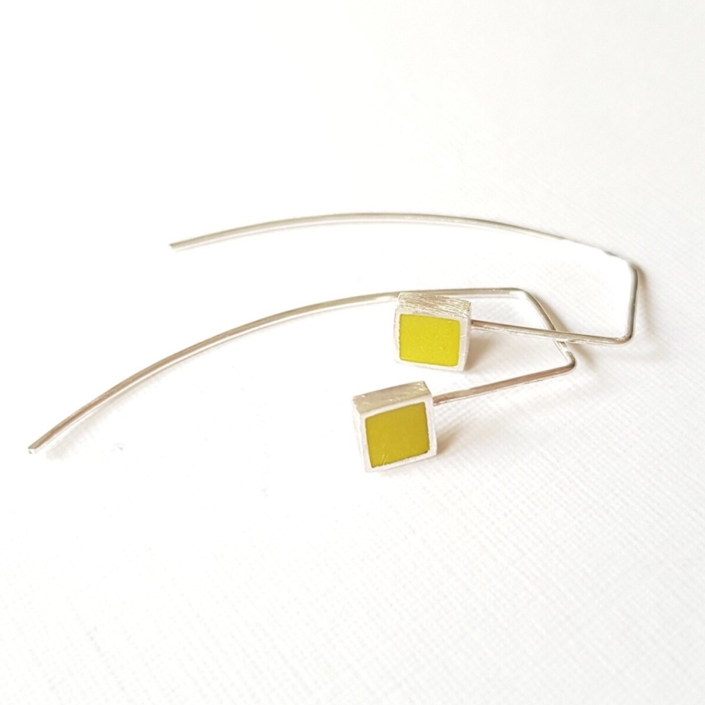 Contemporary Square Earrings 