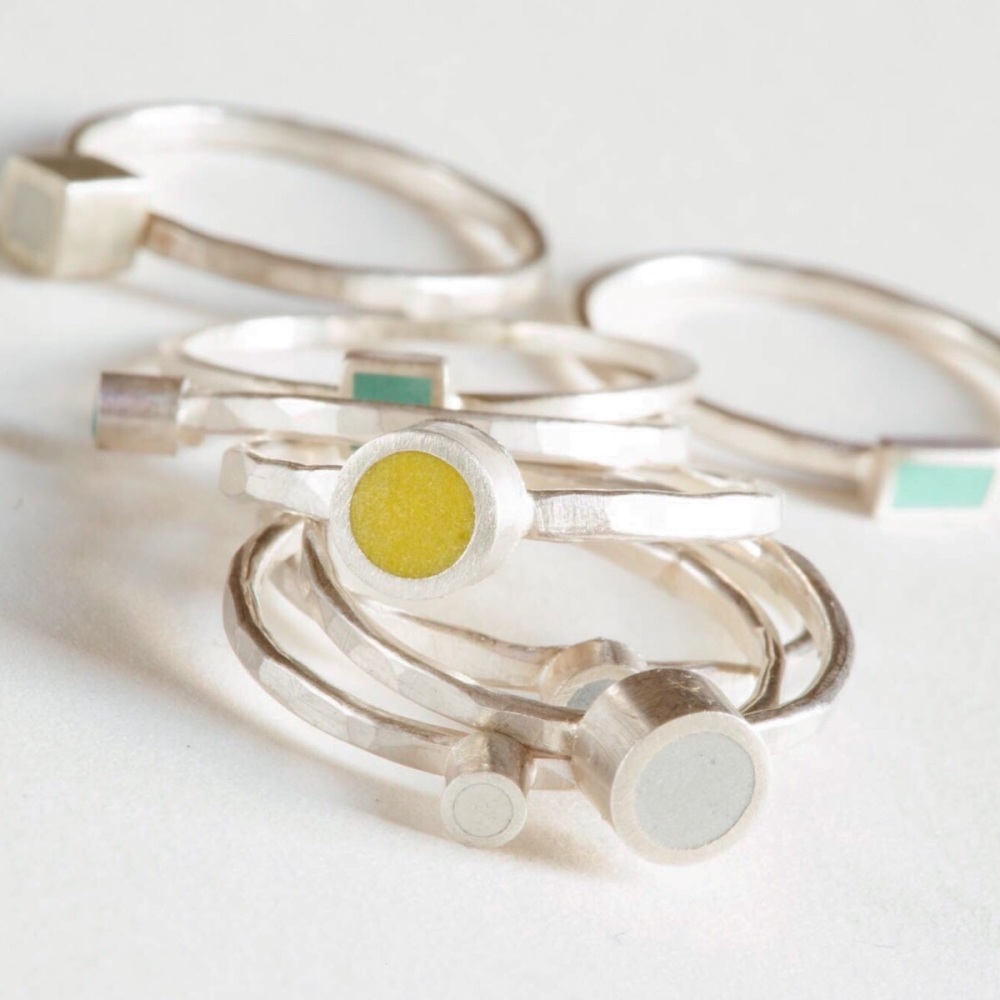 Colour Dot Stacking Ring