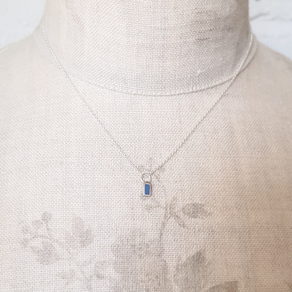 Tiny Rectangle Pendant in various colours