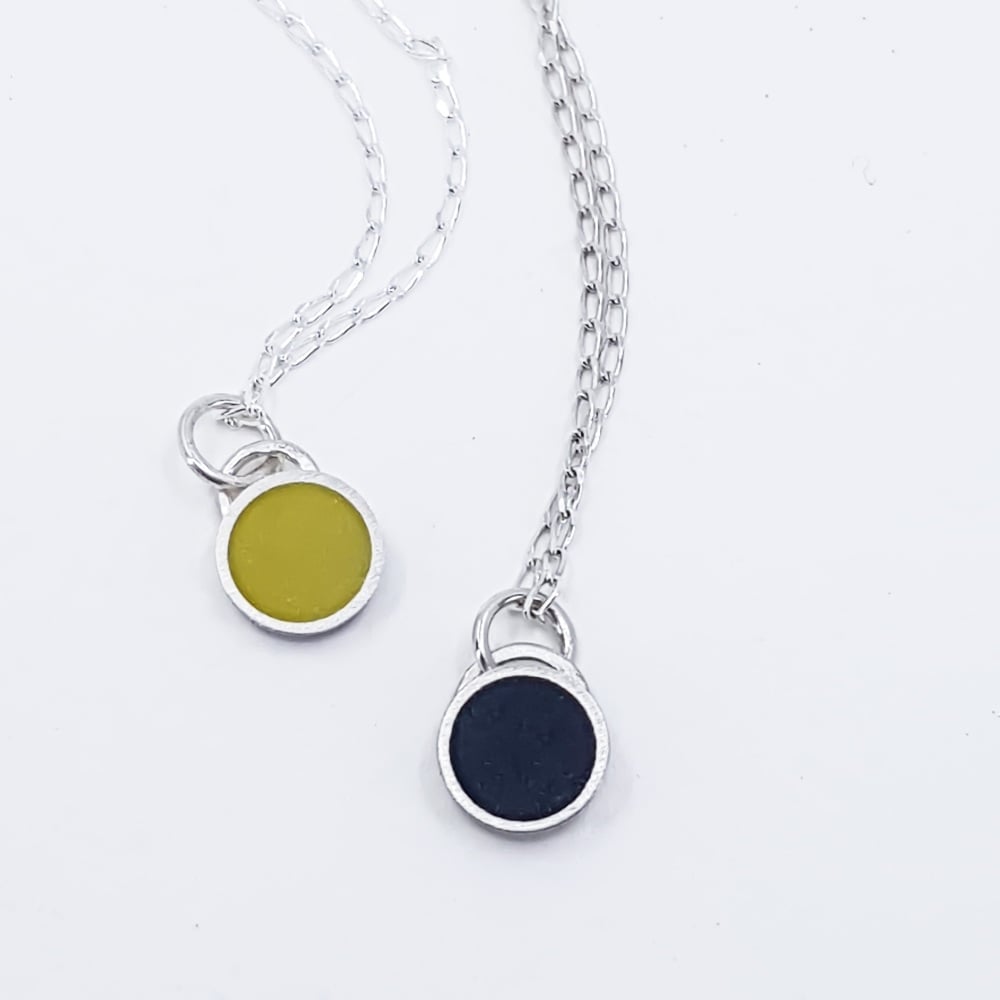 Small Colour Dot Pendants in various colours
