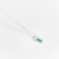 Tiny Rectangle Pendant in various colours 