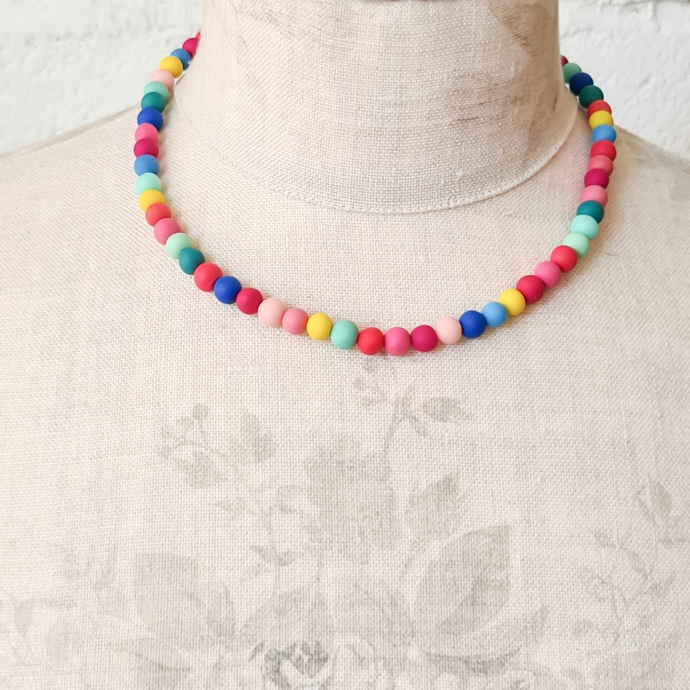 Handmade Multicolour Bead Necklace | Colour Designs