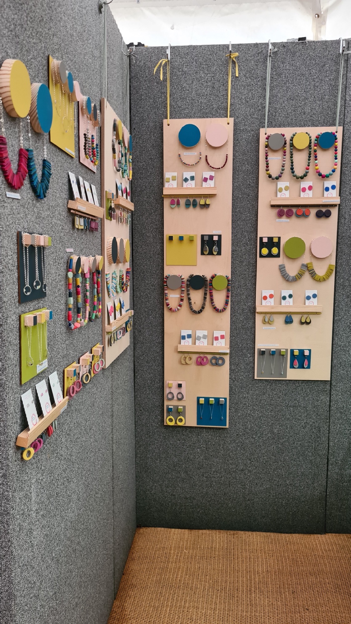 Colour Designs Jewellery stand at Craft Festival Bovey Tracey 2021
