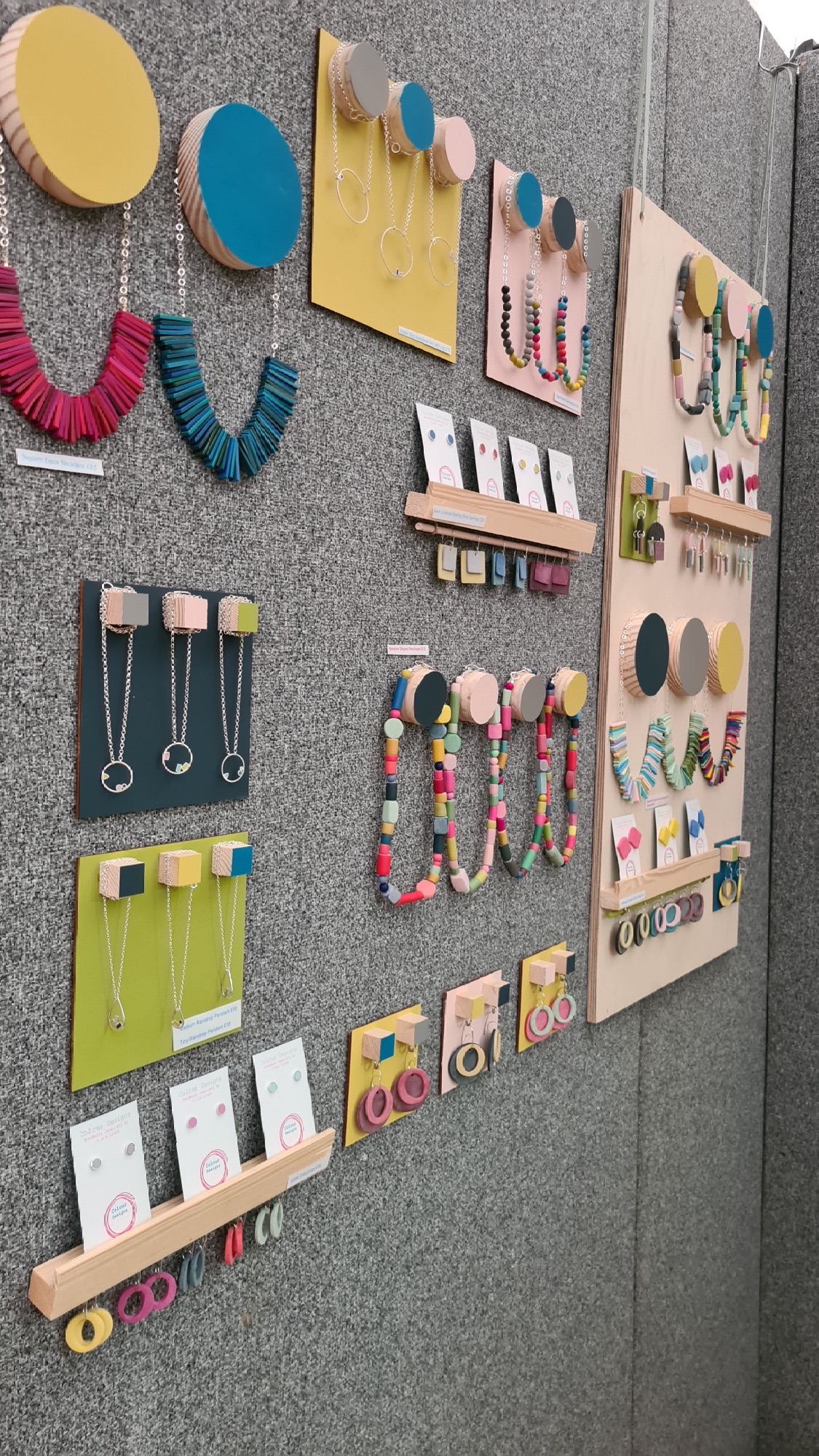 Colour Designs Jewellery stand at Bovey Tracey Craft Festival 2021