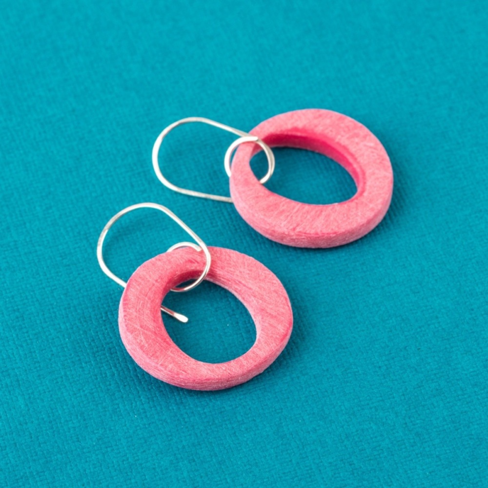 Little O Earrings in a choice of colours