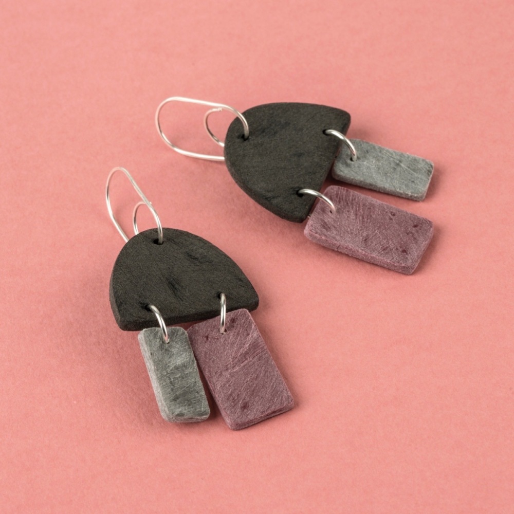 Jelly Fish Statement Polymer Clay Earrings in a choice of colours 