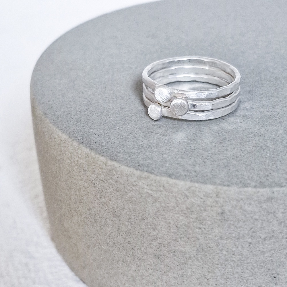 Lunar Dot Collection: Stacking Rings