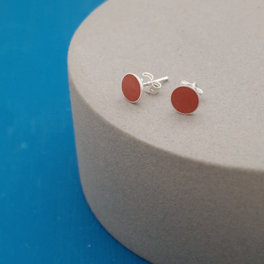 Colour Dot Studio Studs - Medium Orange
