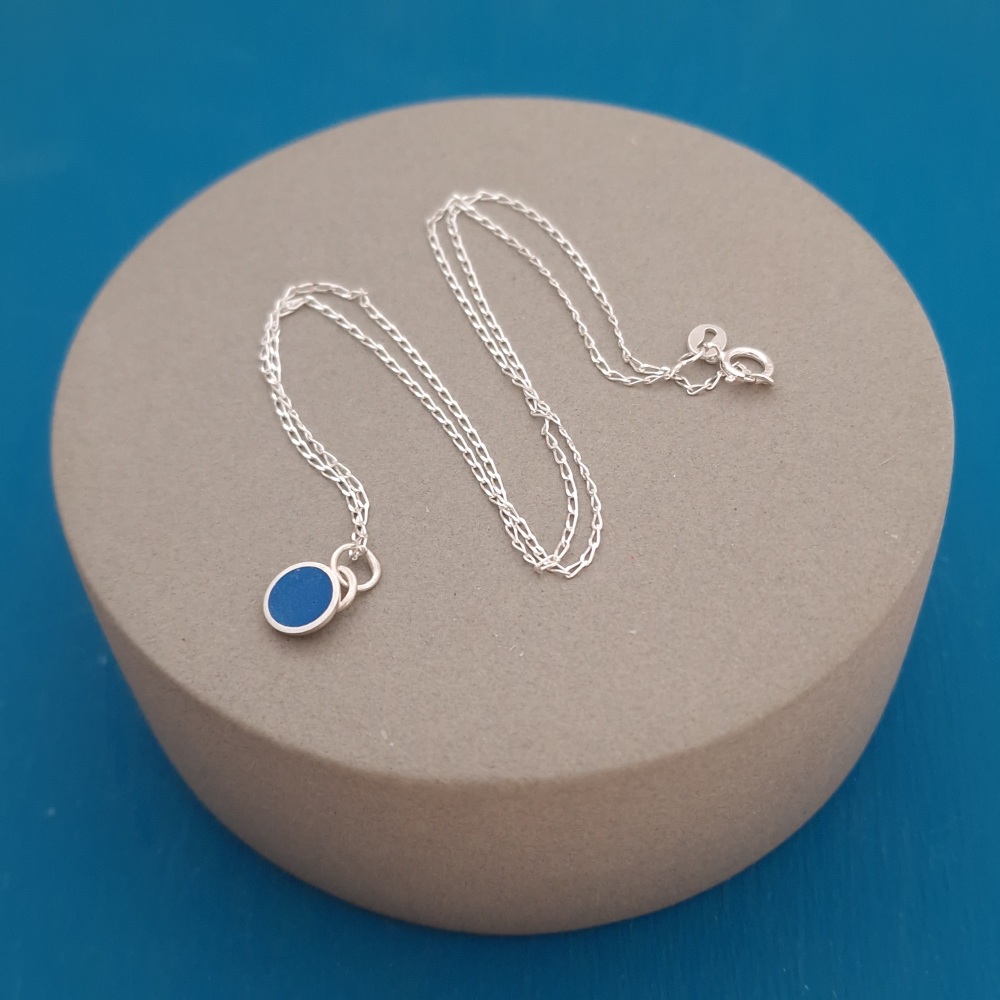 Colour Dot Pendant Medium Blue