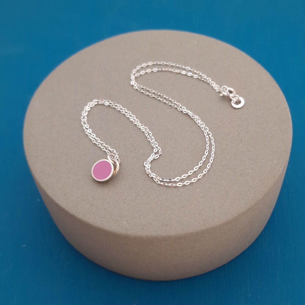 Colour Dot Pendant Medium Pink