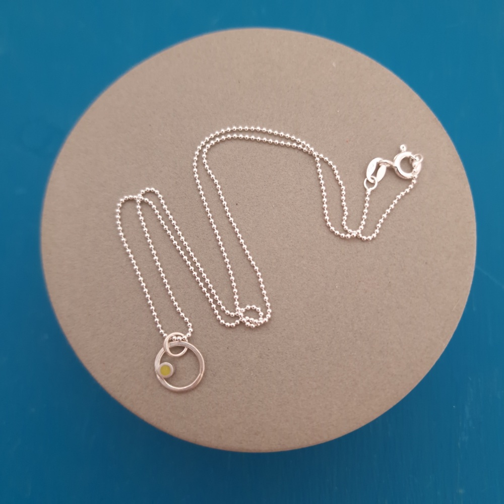 Tiny Dot Pendant Yellow