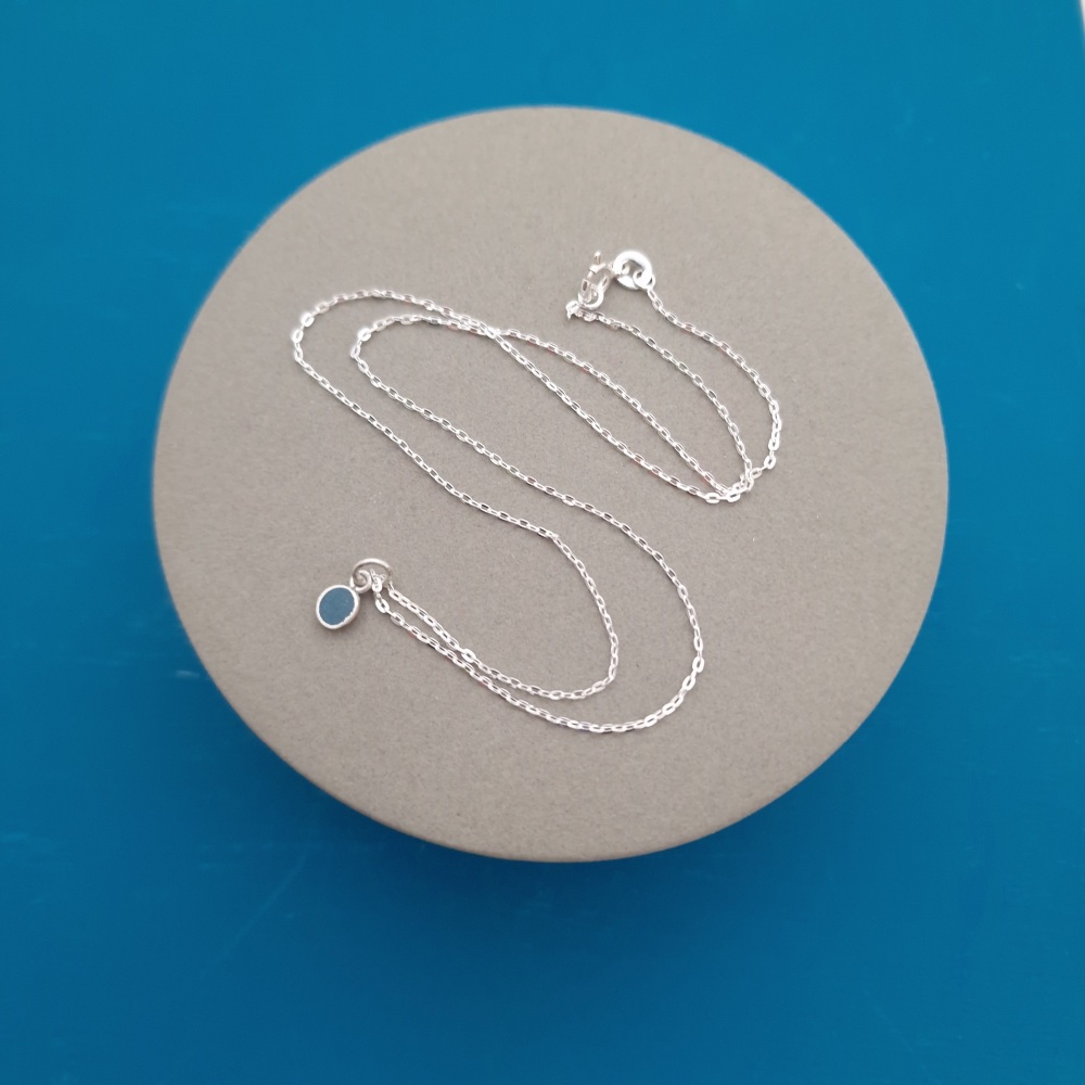 Colour Dot Small Pendant - Woad Blue