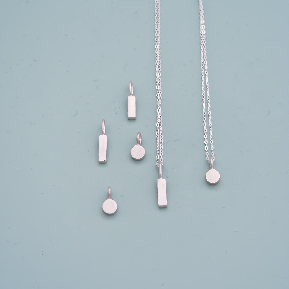 Silver Dot Pendants
