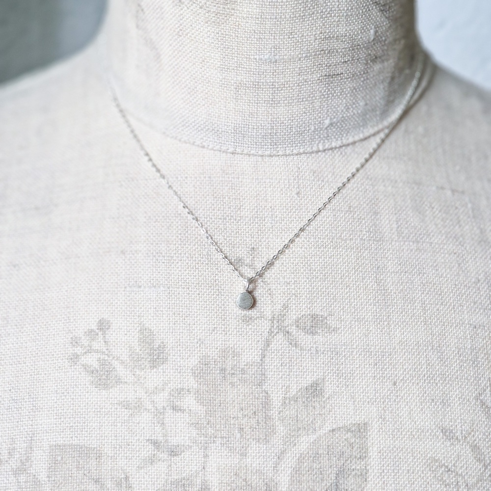Circle Shaped Silver Dot Pendant
