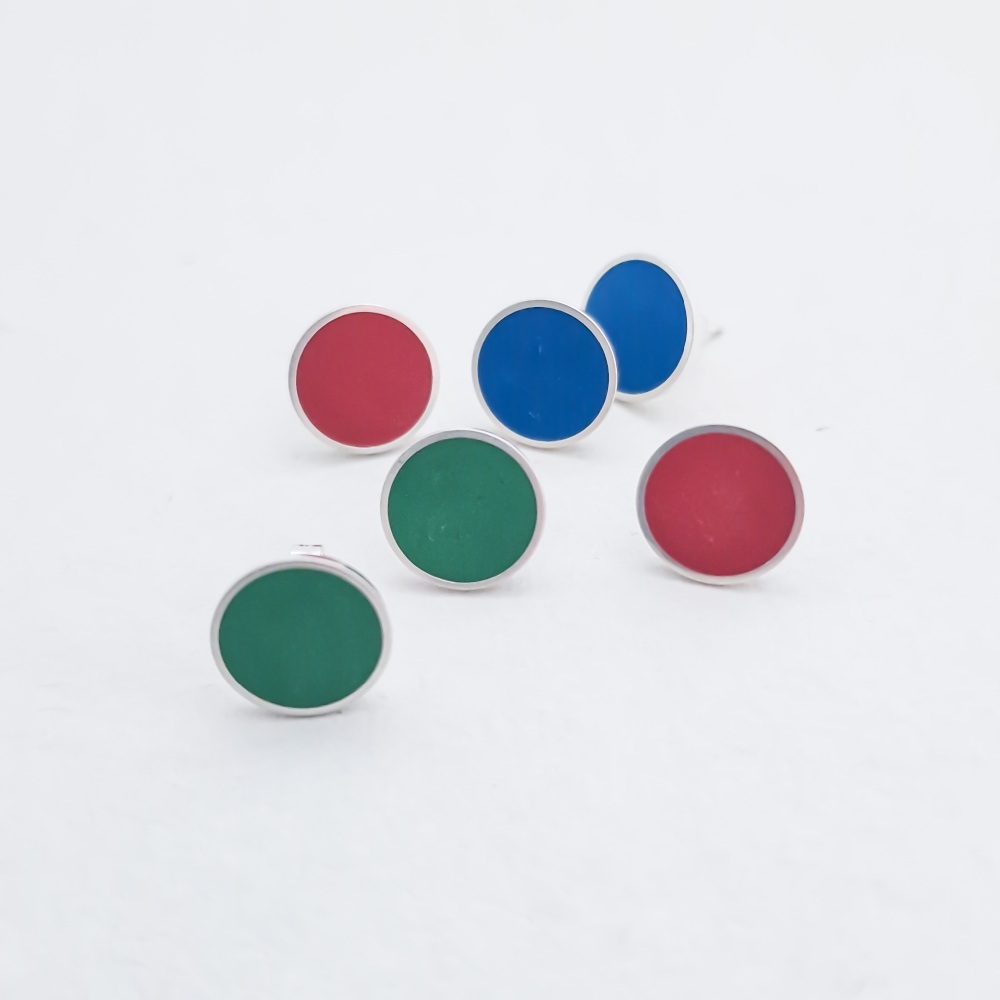 LIMITED EDITION extra large Colour Dot Studs