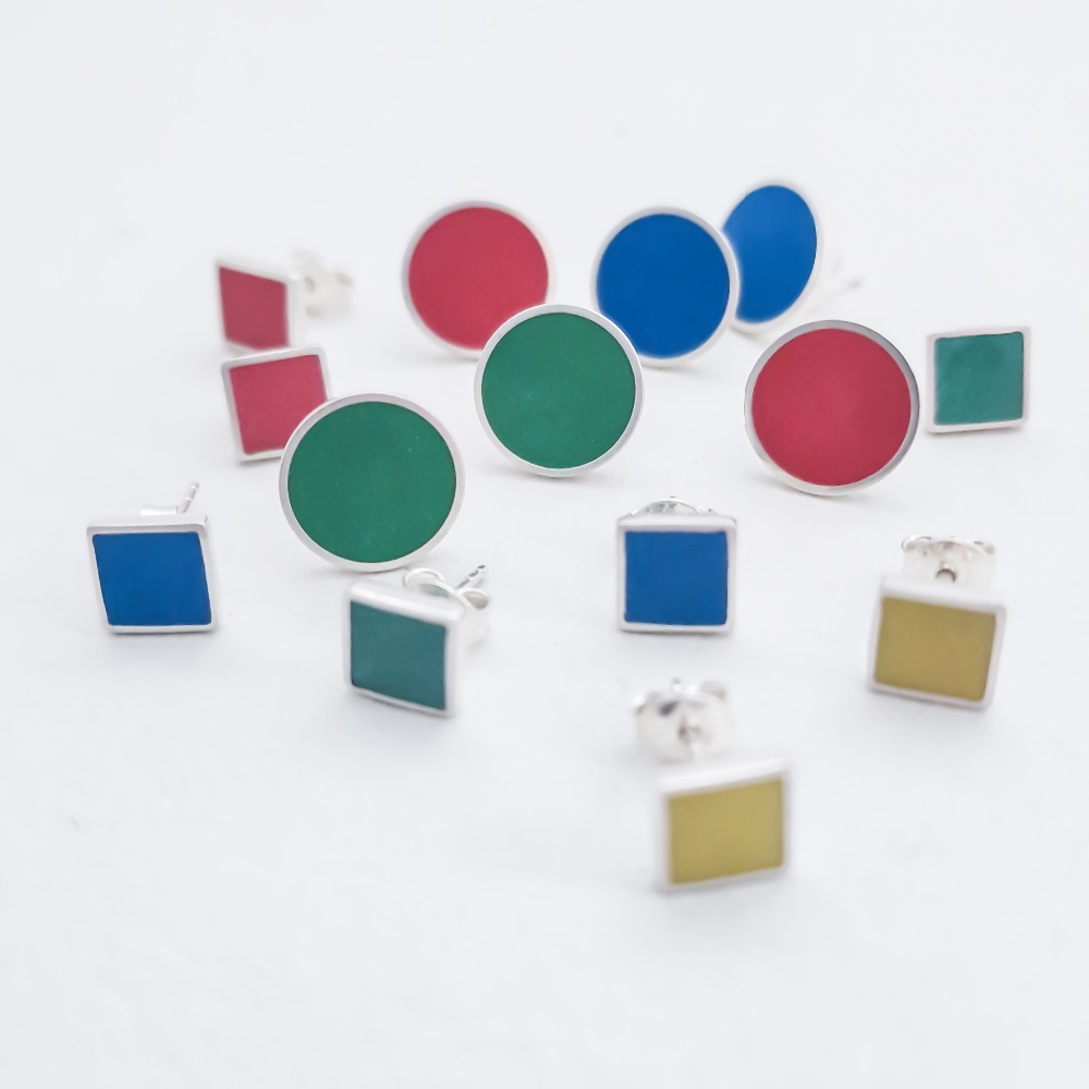LIMITED EDITION & END OF LINE Colour Dot Studs
