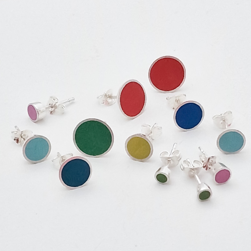 Colour Dot Studs
