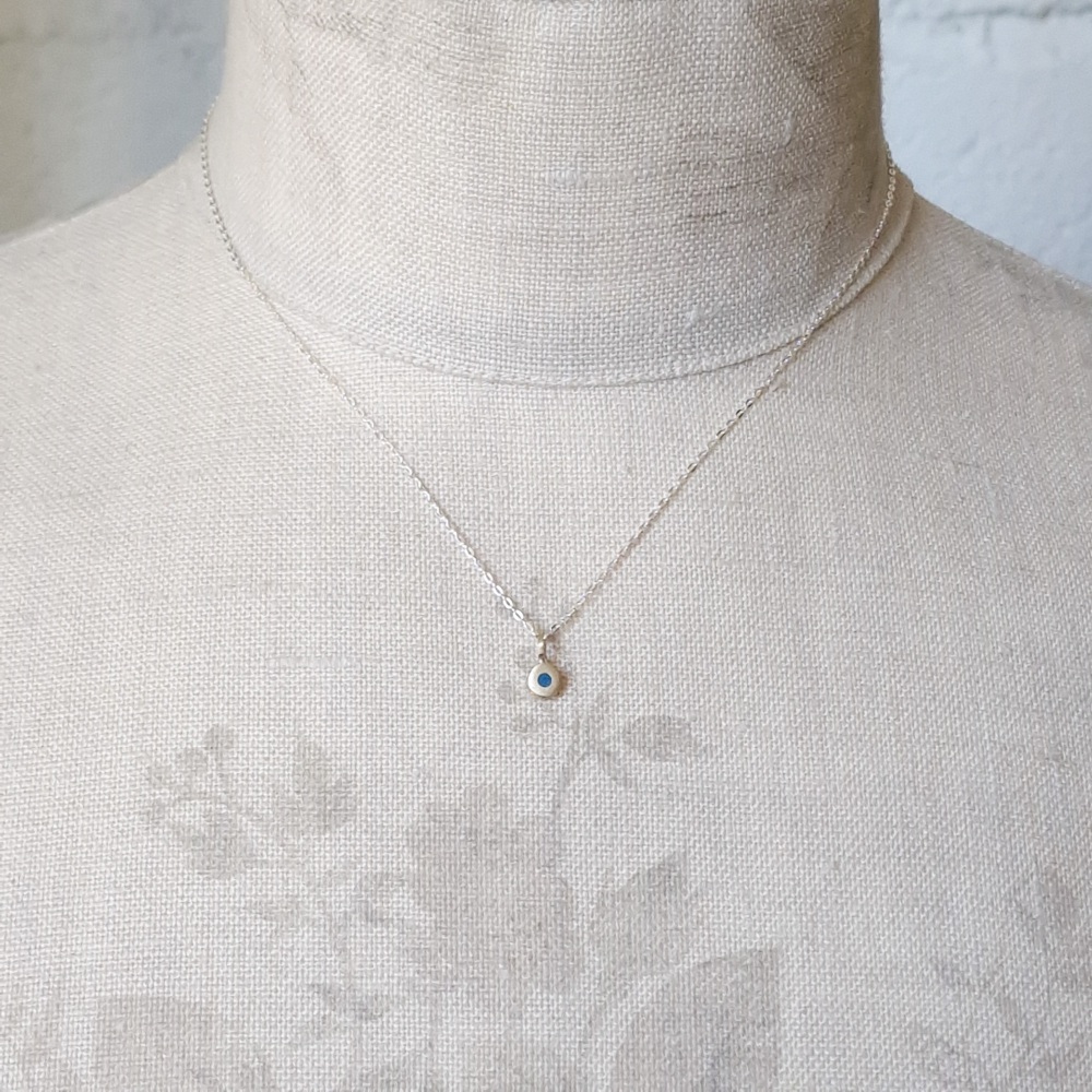 Brass Circle Colour Dot Pendant / Charm - Chunky 5mm