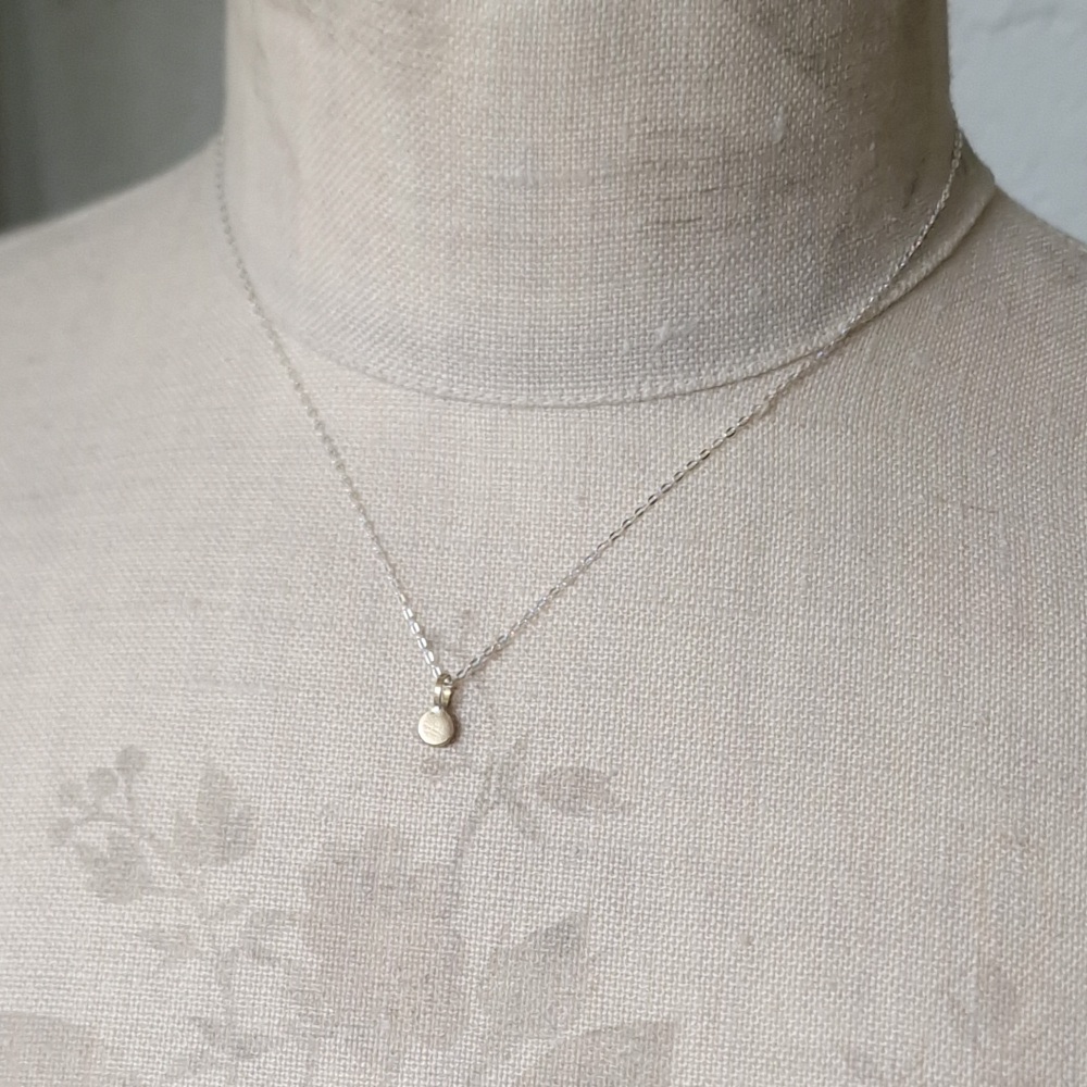 Circle Shaped Brass Dot Pendant / Charm - Small 5mm