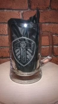 Locally Hand Engraved Glass Tankard