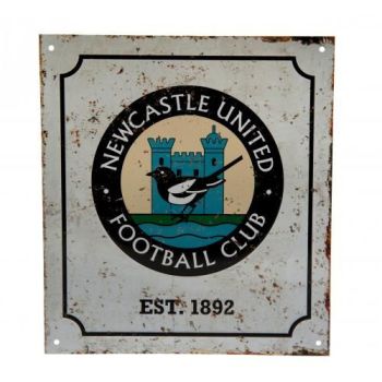 Newcastle United F.C. Retro Logo Sign