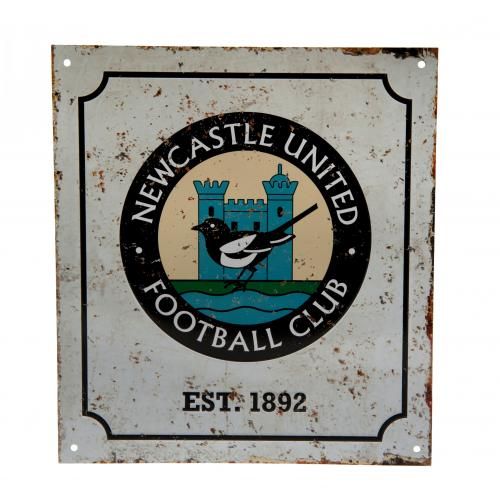 Newcastle United F.C. Retro Logo Sign