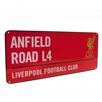 New Product - Red & Gold Liverpool F.C. Street Sign