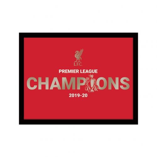 New Product - Liverpool FC Premier League Champions Metallic Picture 10 x 8