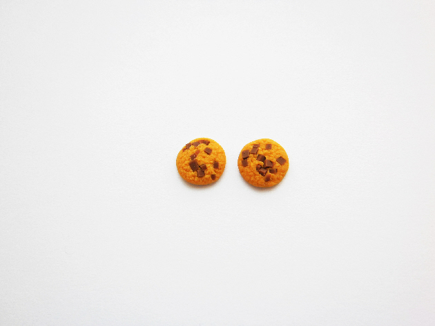 Anne's Mini Chocolate Chip Cookie Earring studs