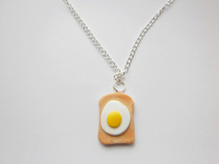 Egg On Toast Necklace