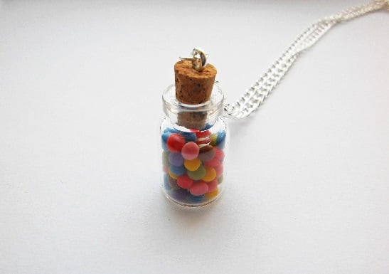 Mini Sweets In A Glass Jar Necklace