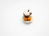 Anne's Hot Chocolate With Cream Biscuit Adjustable Ring
