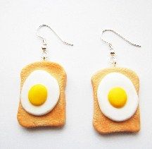 Egg On Toast Earrings