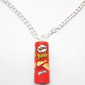 Choose Your Own Pringlers Necklace - Cheesy Cheese, Original Flavour Or Sour Cream And Onions