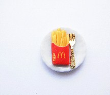 French Fries On A Plate Ring