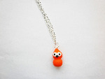 Zingy Mascot Flame Silver Necklace
