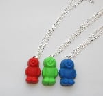 Jelly Baby Colour Pendant Necklace