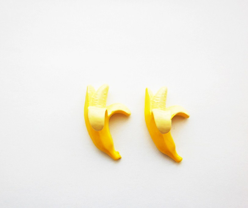 Men's Banana Peeled Fruit Cufflinks