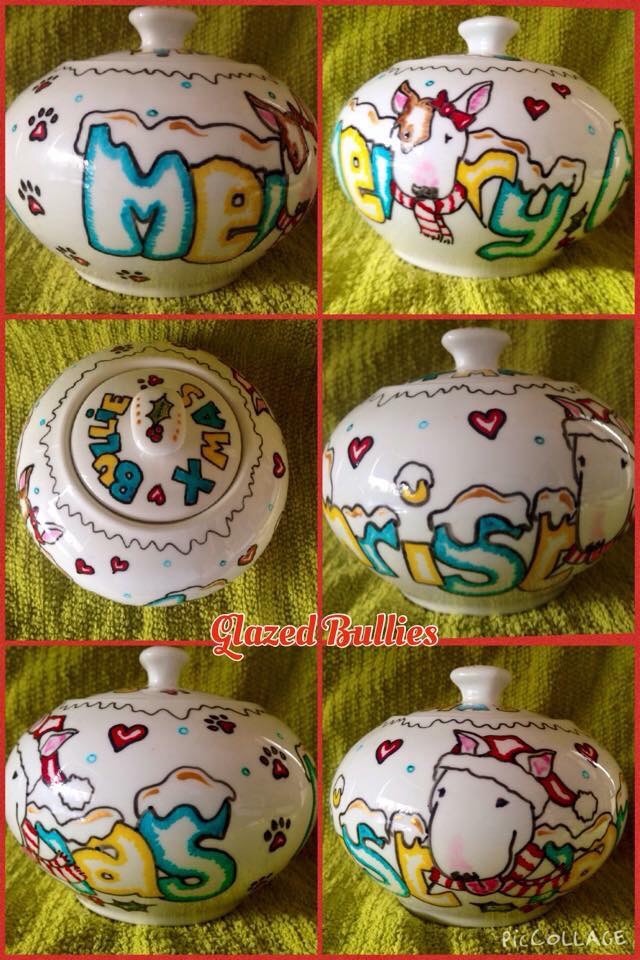 Cartoon style commission Milk and Sugar jug set